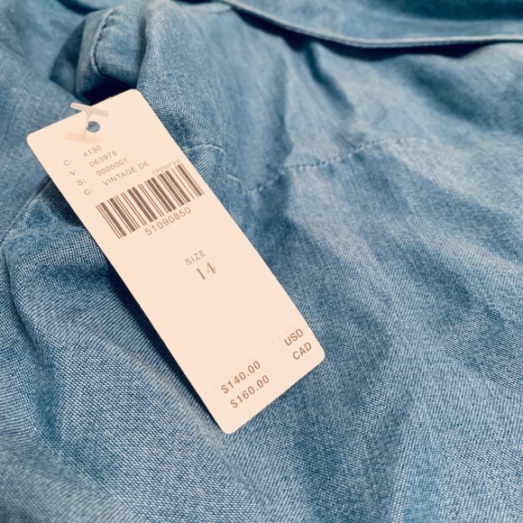 Pilcro Off-The-Shoulder Chambray Dress - Picture 3 of 4